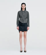 DOZI - Pinched Unbalance shirt _ GREY