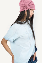 チェックスターワッペンTシャツ
