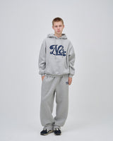 UNDERLINE LOGO SWEAT PANTS - GRAY