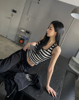 Molly Stripe Halter Sleeveless