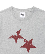 Wツインスター半袖Tシャツ グレー(CV2GMFT516A)