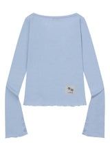 DARO U-NECK SLIM FIT BUTTON LONG SLEEVE T
