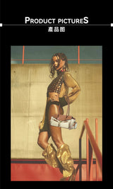 “UBUD”Pieced Leather Biker Bag
