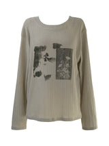 pale faded printing T (3color)