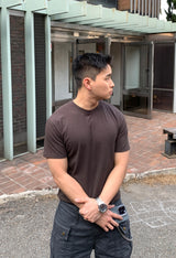 [1+1] Ribbed Muscle Fit Short Sleeve