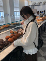 フォーシャル ブラッシュド コーデュロイ ストリング ワイドパンツ