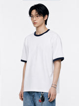 スタンダード オーバーフィット リンガー Tシャツ (3color)