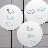 [Wood stamp] 3 kinds of cats a day
