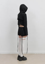 Micro Wool Shorts / Black