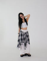 [UNISEX] Checkered Vintage Cutting Shirt