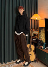 Semi-cropped hoodie 5COLOR