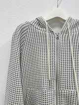 WAFFLE HOOD ZIP-UP (2C)