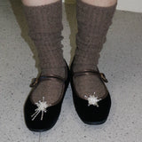 【MADE】snow flower shoe charm (L, DROP, 1pcs)