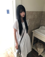 ワーピ ショートスリーブ フレアドレス