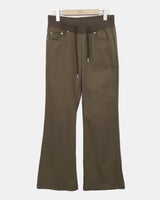 Noban Ribbed Banded Bootcut Pants