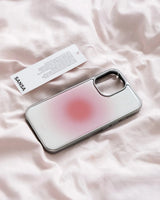 モーニング ピーチ シルバー アイフォン ギャラクシー ケース(MagSafe)