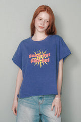 サンズアウト,パリスアウトTシャツ [Navy]
