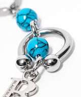 BBD ストーンボールBロゴピアス(Silver&Turquoise)