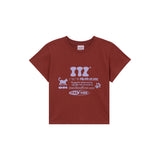 ITZ オフィシャルロゴクロップTシャツ　レッド