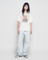26SS ラインフレンズ ブラウン スターショートスリーブTシャツ