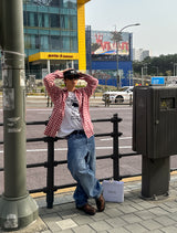 No.1221 M スィンチェックシャツ