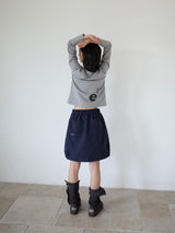 NYLON BALLOON SKIRT (NAVY)