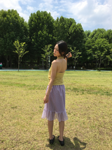 Hayes Bloom Frill Skirt (2color)