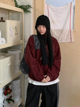 [unisex] バルデト起毛カラーフリーススウェットシャツ