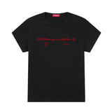 レッドスペルスリムストレッチTシャツ (SSSKNK-105)