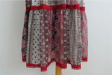 ETHNIC PATCHWORK LACE MAXI DRESS