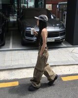 Brown Y2K cargo pants