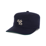 Leaf Chain VZ Monogram Pillbox Cap / Navy
