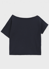 [MADE] Freepi Boatneck Printed Short Sleeve T-shirt