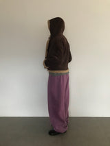 Femme Duffle Hooded Faux Shearling Jacket (2color)