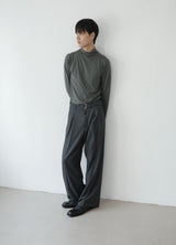 ドレープモックネックTシャツ
