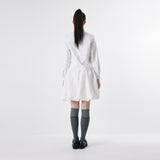 Round collar pintuck blouse 002