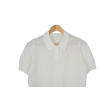 collie short-sleeved knitwear