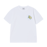 25SS ブロックピクセルロゴショートスリーブTシャツ ホワイト