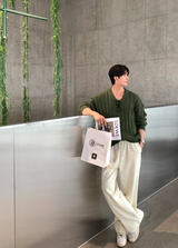 ジーニー 366 コットン バンディング ワイドパンツ