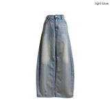Sand Balloon Wide Banding Denim Pants