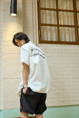 Let’s Keep Our Youth White Work Short-Sleeved Shirt [Unisex]