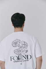 FMW フラワーグラフィック Tシャツ - ブラック