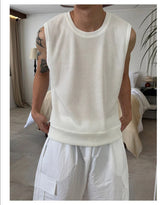 [S/S] Air knit crop sleeveless(5color)