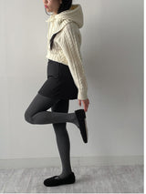 [Wool 80%/Barclava SET] フィッシャーマンルーズフィットニット