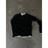 [S/S] Deep muscle henry neck knit sleeves(3color)