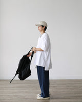 KP DEEP SLIT HALF TEE WH