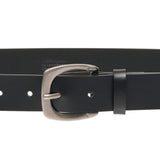BL008 Casual Unisex Leather Belt 28 mm Black