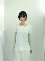 Double ribbon knee-point pants
