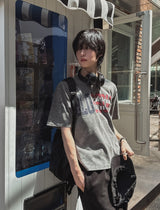 Blossom Printing Pigment Short Sleeve T-shirt