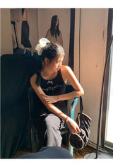 Black mini sleeveless long dress